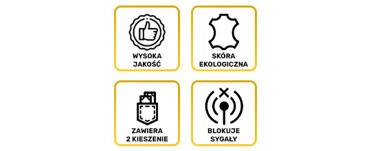 Antykradzieżowe etui na klucze telefon Alogy pokrowiec blokujący sygnał 20x10cm