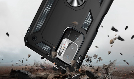 Etui do Poco M3 Pro 5G / Redmi Note 10 5G case Alogy Stand Armor Ring