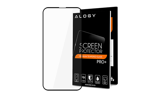 Szkło Alogy Full Glue case friendly do Apple iPhone 13 Mini 5.4 Black