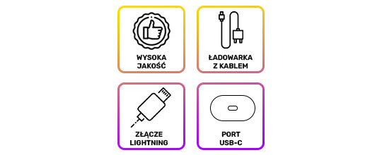 Ładowarka sieciowa Alogy szybka USB-C PD 20W + Kabel Lightning do iPhone 