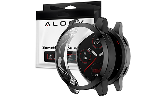 Etui silikonowe z folią ochronną Alogy do Garmin Venu 2s 40mm