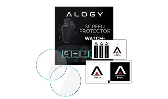 2x Szkło hartowane Alogy na ekran do smartwatcha 9H do Huawei / Honor Watch GS Pro