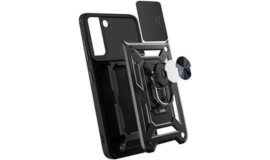 Pancerne etui z osłoną aparatu Alogy Camshield Stand Ring do Samsung Galaxy S22 Plus