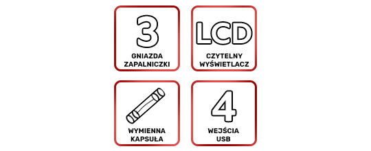 Rozdzielacz adapter samochodowy Alogy HUB do zapalniczki 12V-24V 