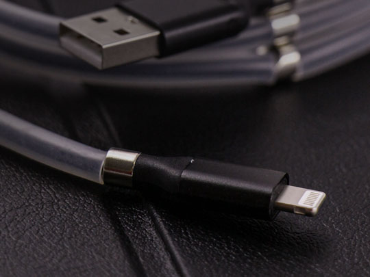 Kabel szybki przewód magnetyczny Alogy USB- Lightning 2.4A 100cm 