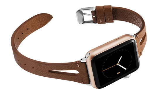 Elegancki pasek skóra Alogy Leather Strap do Apple Watch 44mm