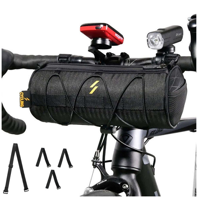 Alogy Sakwa torba rowerowa Bike Bag Wheel Bar Wodoodporna etui na rower 2.5L Czarna