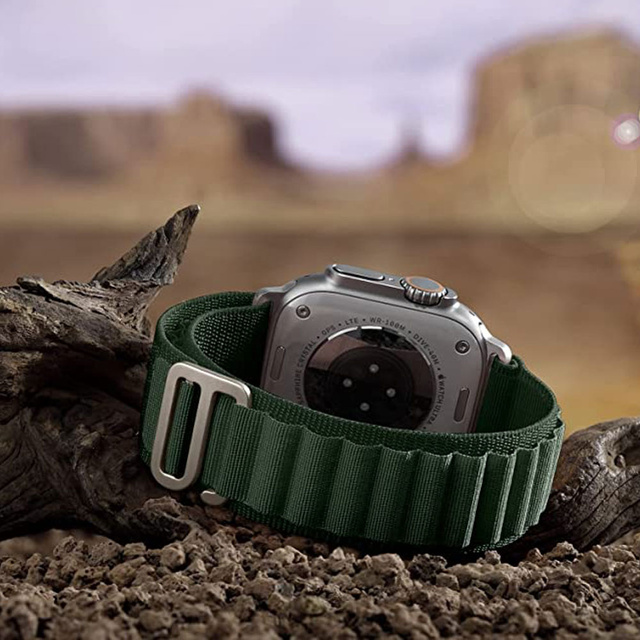 Alogy Pasek nylonowy Sport Strap do zegarka do Apple Watch 4/5/6/7/8/SE/Ultra (42/44/45/49mm) Zielony