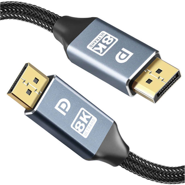 Alogy Kabel ze złączem 2x Display Port DP 1.4 8K 30AWG 1m