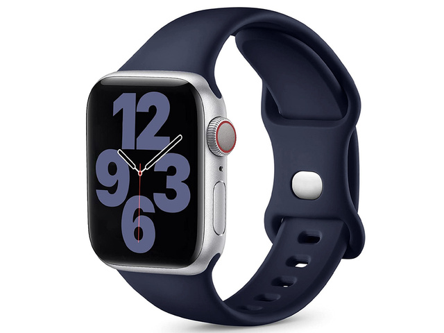 Alogy Sportowy pasek do smartwatcha gumowy do Apple Watch 42/44/45/49mm Granatowy