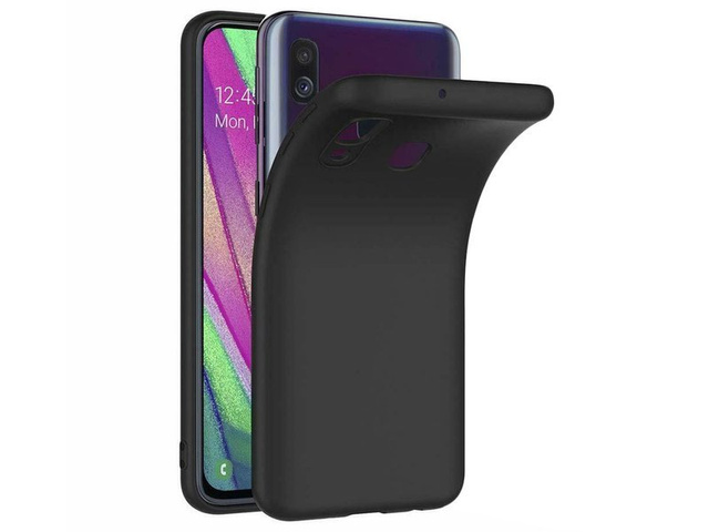 Etui na telefon silikonowe Alogy do Samsung Galaxy A40 czarne