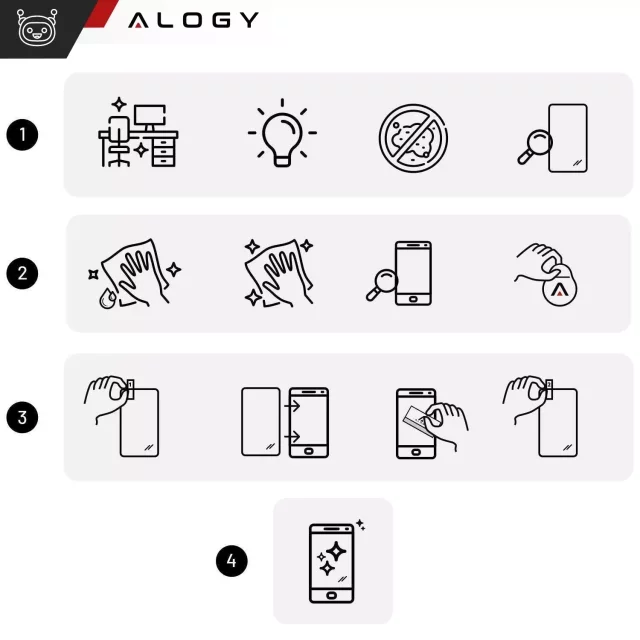 Szkło hartowane do Samsung Galaxy S25+ Plus ochronne szkiełko na ekran 9H Alogy Heavy Pro+™️