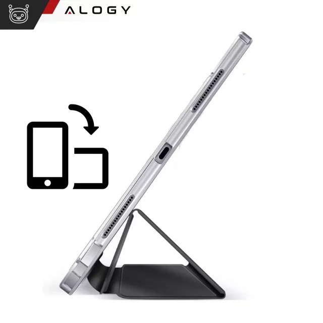 Etui ochronne do Samsung Galaxy Tab S9 FE+ 12.4" Alogy Book Cover Case obudowa na tablet Czarne