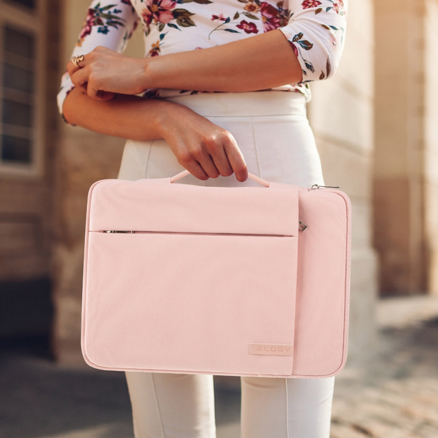 Alogy Torba na laptopa, MacBook'a do 13.3 cala 360 etui pokrowiec ochronny Różowa
