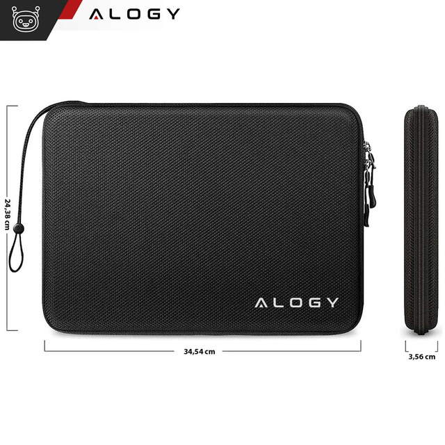 Alogy Hard Foam Bag Torba na laptopa, MacBooka Air Pro 13.3" etui ochronne do laptopów 13-14" Czarna