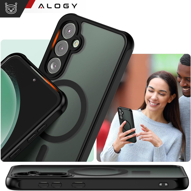 Etui do Samsung Galaxy S23 FE na telefon pokrowiec ochronny plecki MagMat Case do MagSafe Matte Black