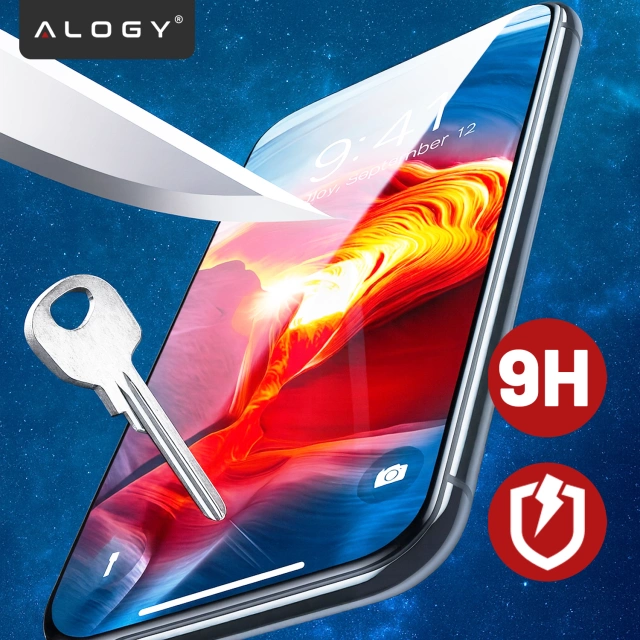 Szkło Hybrydowe „NIETŁUKĄCE” 9H do Zebra TC22/TC27, Płaskie na Cały Ekran, Elastyczne i Odporne, Alogy FlexiGlass™ Full – Transparentne