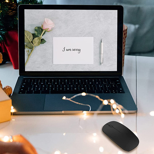 Myszka bezprzewodowa Alogy Mouse do laptopa tabletu Czarna