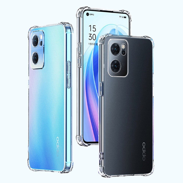Alogy Etui na telefon silikonowe pancerne ShockProof do Oppo Reno7 5G Global Przezroczyste