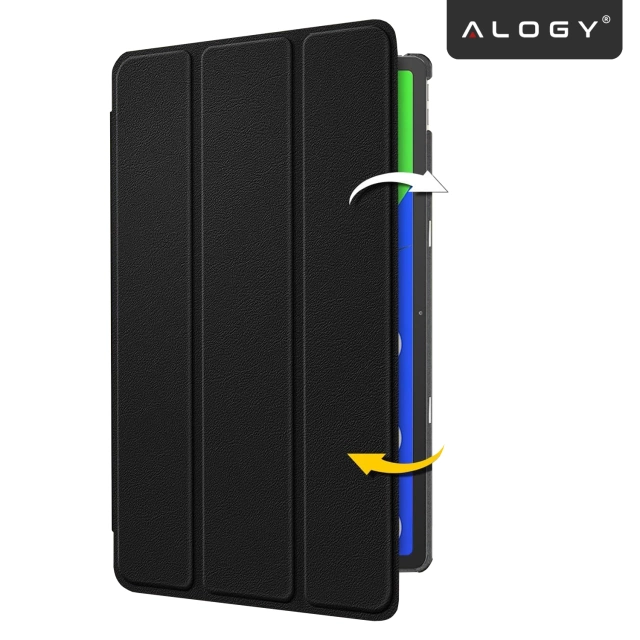 Etui do Lenovo IdeaTab Pro / Pro MT 12.7" TB-373, Ochronne z Klapką i Miejscem na Rysik, Składana Okładka Bumper, Alogy BookGuard™ – Czarne