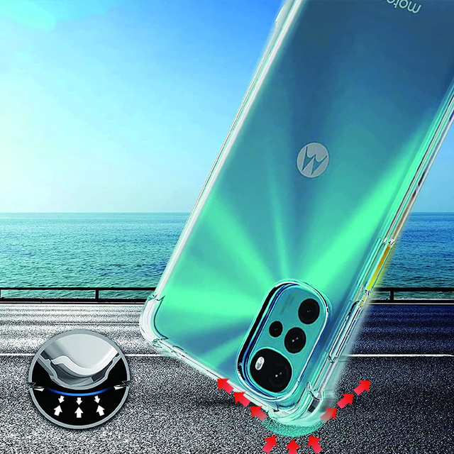 Alogy Etui na telefon pancerne ShockProof do Motorola Moto G22 Przezroczyste