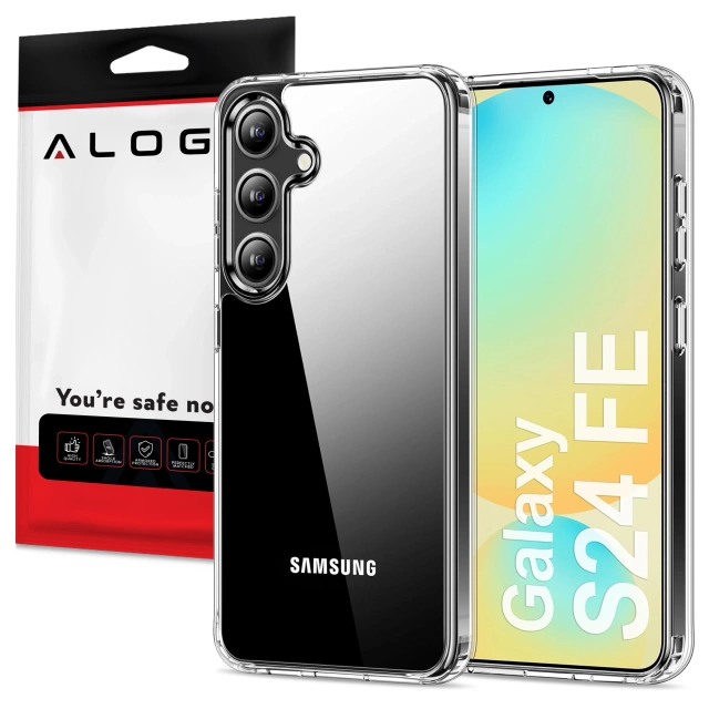 Etui do Samsung Galaxy S24 FE obudowa ochronna na telefon Alogy HybridShield™️ Case Przezroczyste