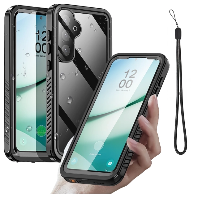 Etui Wodoodporne do Samsung Galaxy S25 Alogy HydroArmor™ IP68 Case z przezroczystym tyłem Pancerna obudowa 360
