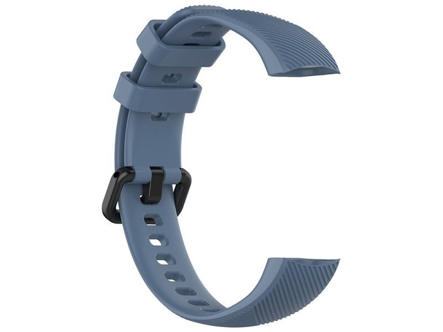 Alogy Pasek do smartwatch gumowy do Honor Band 4/5 Grafitowy