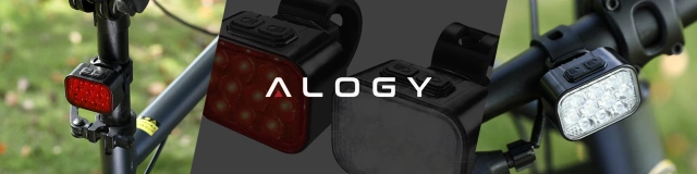 Lampka rowerowa LED Alogy DuoRide™ Lights Latarka na rower wodoodporne światło światełko na przód i tył przednia tylna 2 sztuki 10 LED