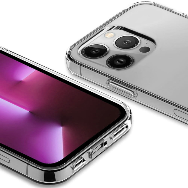 Alogy Etui na telefon silikonowe obudowa Silicone case do Apple iPhone 14 Pro Max przezroczyste
