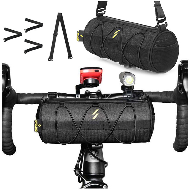 Alogy Sakwa torba rowerowa Bike Bag Wheel Bar Wodoodporna etui na rower 2.5L Czarna