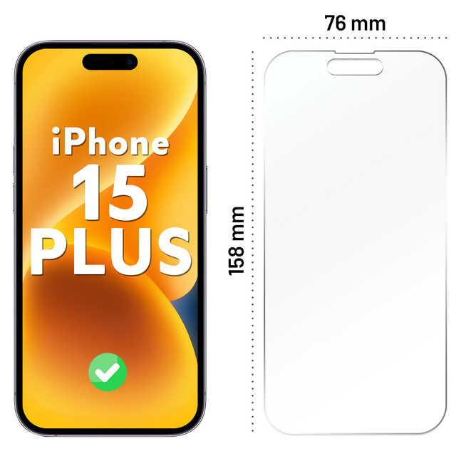 Szkło hybrydowe do Apple iPhone 15 Plus / 16 Plus na cały ekran Alogy Flexi Full Glass 9H szkiełko ochronne Nietłukące