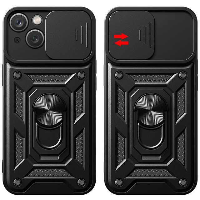 Alogy Camshield Stand Ring Etui na telefon z osłonką na aparat do Apple iPhone 14
