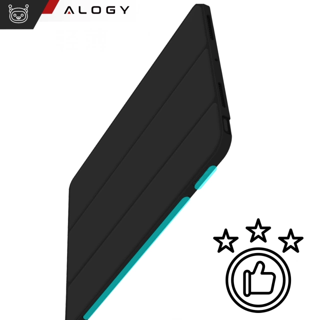 Etui ochronne z rysikiem do Apple iPad Pro 13" 2024 Alogy Book Cover Case obudowa na tablet Czarne