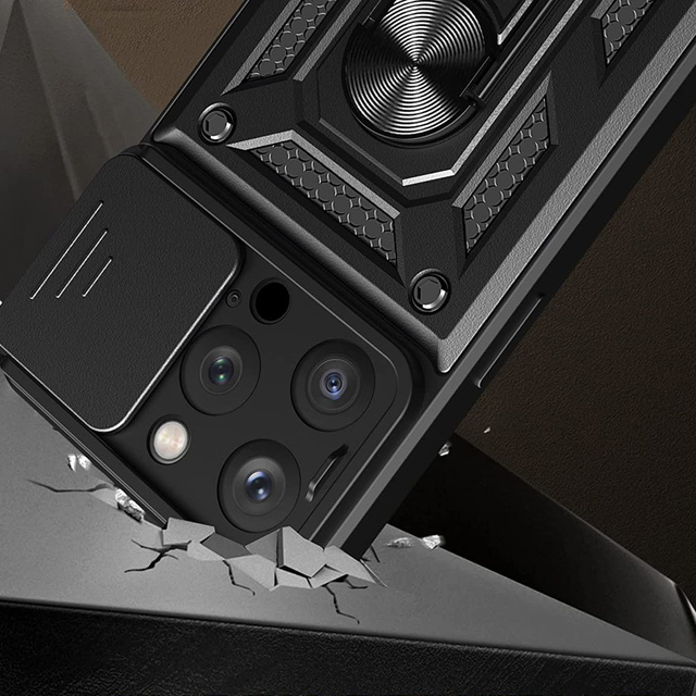 Alogy Camshield Stand Ring Etui na telefon z osłonką na aparat do Apple iPhone 14 Pro