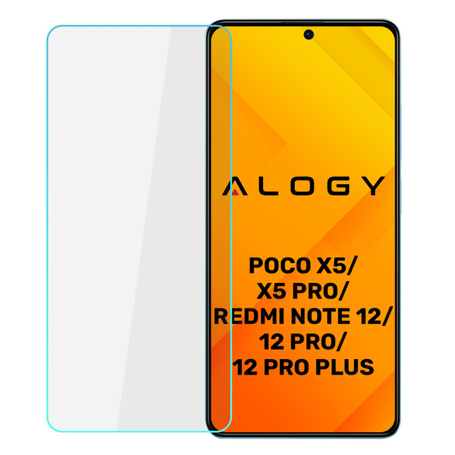 Alogy Screen Protector PRO+ Szkło hartowane 9H ochrona na ekran do Xiaomi Poco X5/ Pro/ Redmi Note 12/ Pro/ Pro+ Plus 5G