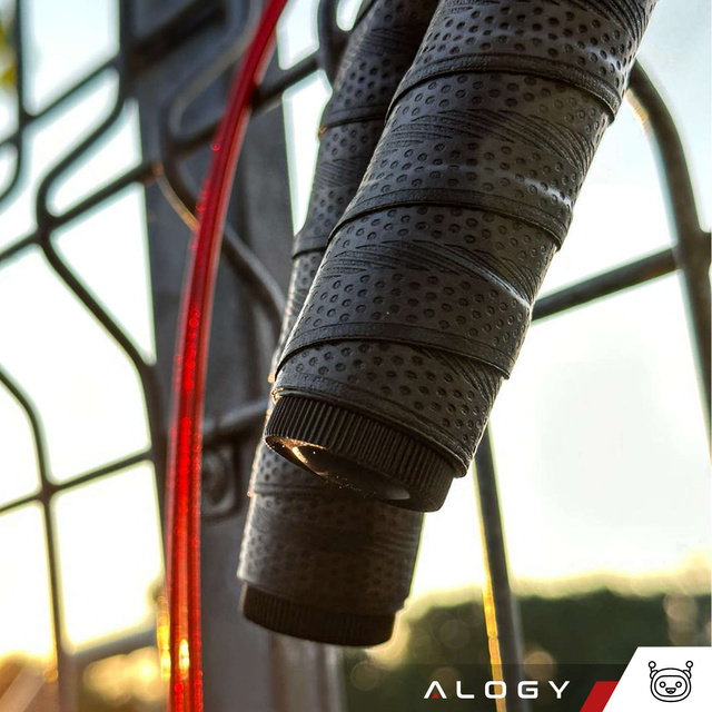 Alogy Sport Skakanka bokserska regulowana Crossfit Fitness z wymiennymi linkami łożyska wygodna szybka Czarna