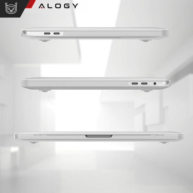 Alogy Hard Case Etui do Apple MacBook Air 13 2021 2020 M1 2019 2018 A2337 A2179 A1932 Przezroczyste