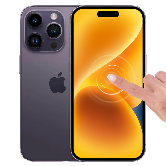 Alogy Szkło hybrydowe do Apple iPhone 14 Pro na cały ekran Flexi Full Glass 9H ochrona na cały ekran