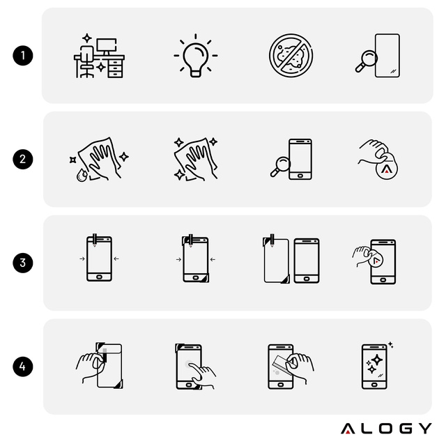 Matowe Szkło hartowane do Apple iPad Air 6 11" 2024 Alogy Matte Paper-Like Screen Protector z zestawem montażowym