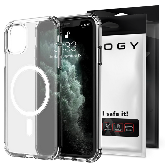 Alogy Etui ochronne na telefon MagSafe Clear Case do Apple iPhone 11 Pro Max Przezroczyste