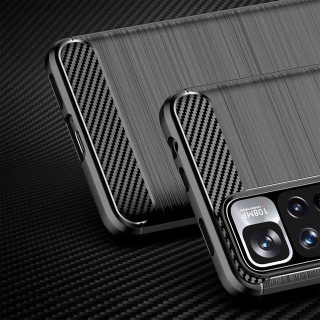 Alogy Etui na telefon do Xiaomi Poco X4 NFC 5G Rugged Armor obudowa TPU Carbon Black