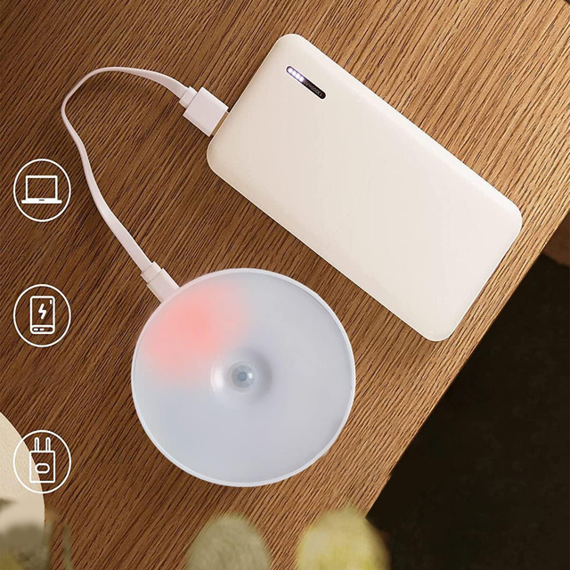 2x Alogy Lampka LED z czujnikiem ruchu Sensor Light Bezprzewodowa lampa nocna oświetlenie meblowe Światło ciepłe