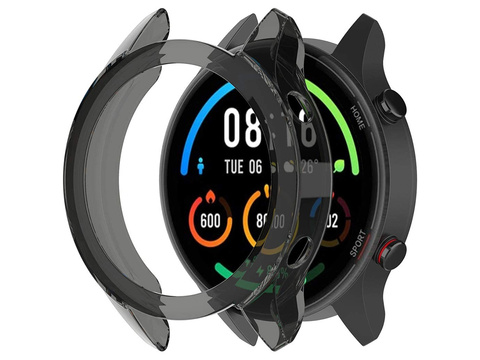 Alogy Etui silikonowe case do Xiaomi Mi Watch Color Sport Czarne