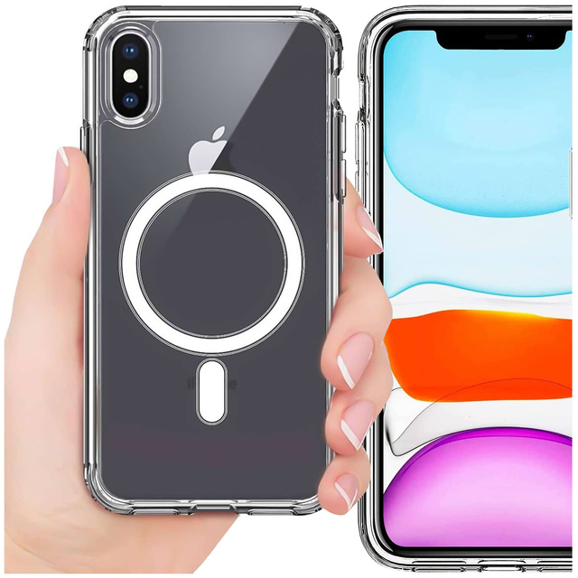 Alogy Etui ochronne na telefon MagSafe Clear Case do Apple iPhone X / XS Przezroczyste