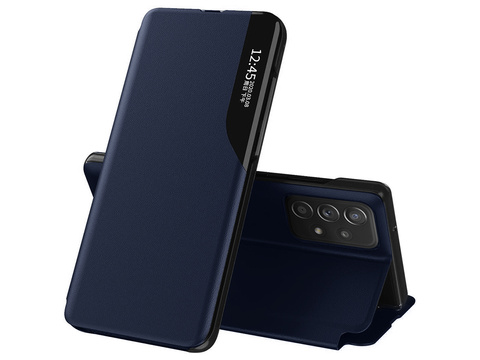 Alogy Etui na telefon portfel Smart View Cover do Galaxy A52 5G/ A52s Granatowe