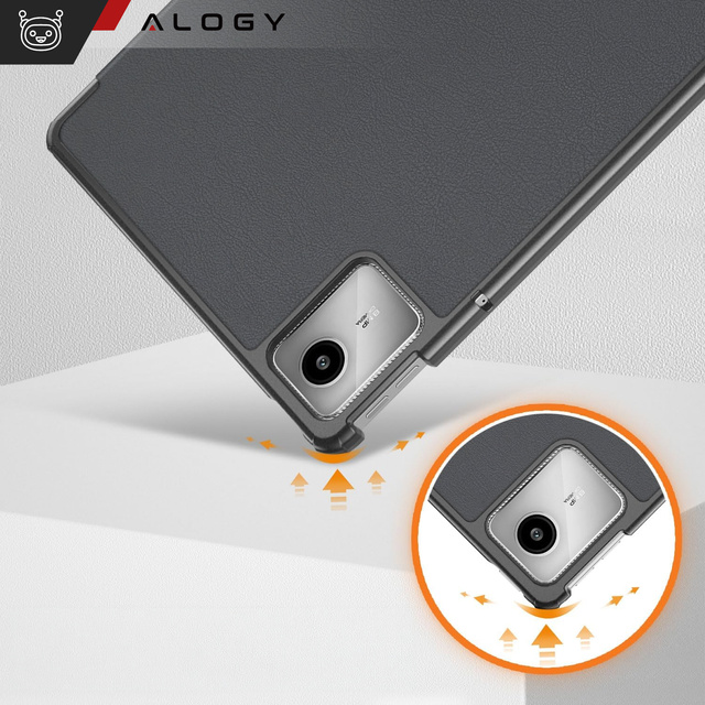 Etui do Lenovo Tab K11 / K11E 11”/ M11 10.95" TB330FU / TB330XU / TB331FC Book Case Cover z klapką obudowa futerał pokrowiec Alogy Szare + Rysik