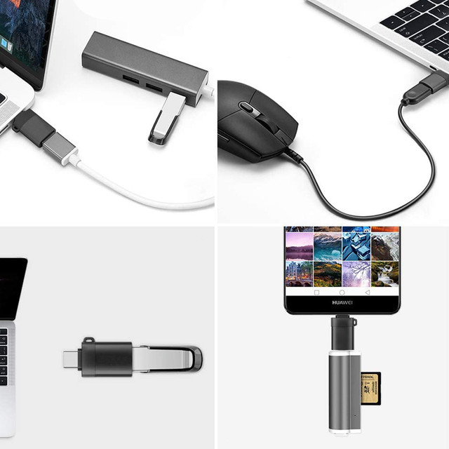  Alogy Adapter przejściówka konwerter USB-A do USB-C 3.0 Czarny