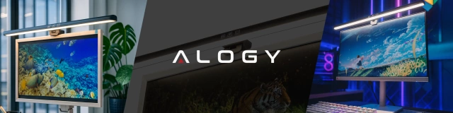 Lampka LED na monitor na szerokie biurko – regulowana barwa i jasność, dotykowe sterowanie, szeroki strumień światła, antyodblaskowa konstrukcja – Alogy ProView™