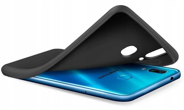 Etui na telefon silikonowe Alogy do Samsung Galaxy A40 czarne